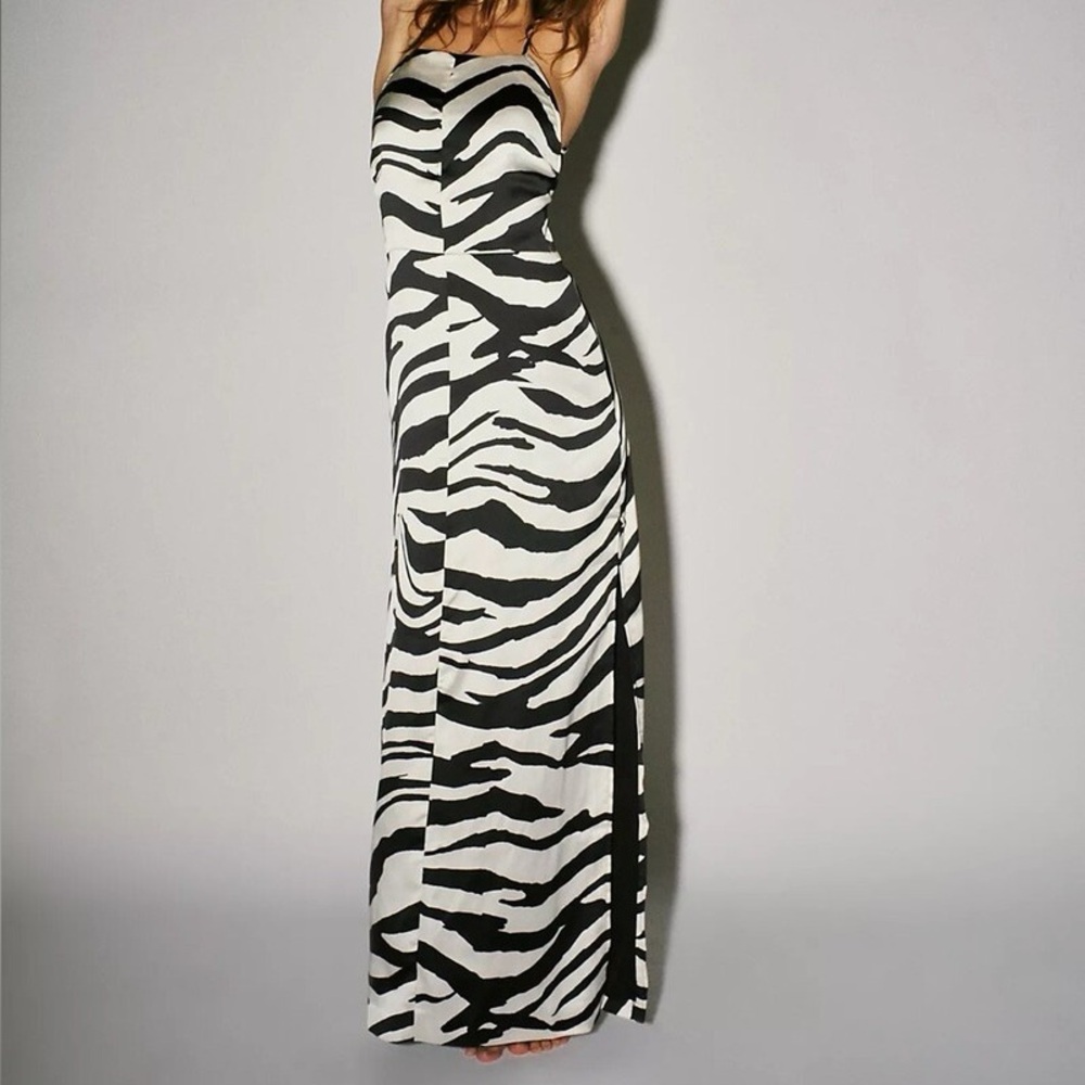Free People Abby Zebra Print Maxi Dress